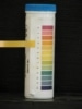 Odhad pH srovnáním barvy papírku s nanesenou kapkou vzorku se stupnicí