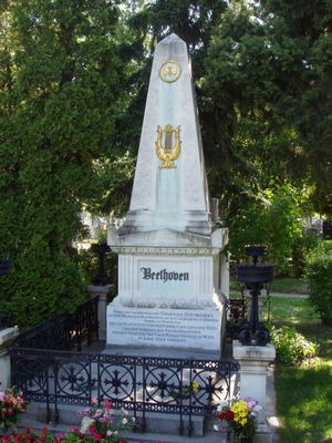 Beethovenův hrob ve Vídni